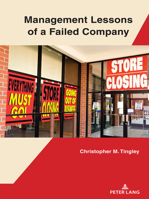 cover image of Management Lessons of a Failed Company